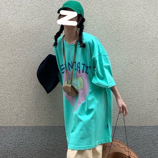 2021 verano nuevo estilo estudiante coreano wild ins trendy heartbreak curita impresión creativa camiseta de manga corta blusa [enviada en 7 días]