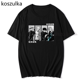 anime japonés jujutsu kaisen camiseta de moda de los hombres kawaii top masculino gráfico casual de algodón camisetas fresco de dibujos animados camiseta unisex t-shirt