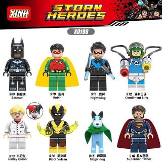 Batman Robin Minifiguras Magic Dog Harley Quinn Bloques De Construcción DC Niños Lego Juguetes
