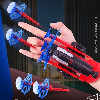 Spider-Man Web Shooter dardo Blaster lanzador juguete + guante de disfraz Spiderman gratis