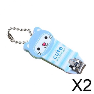 [zvujd] 2xLovely Cartoon Baby Kids Nail Clippers Manicure Kits Nail Trimmer Tool Gift