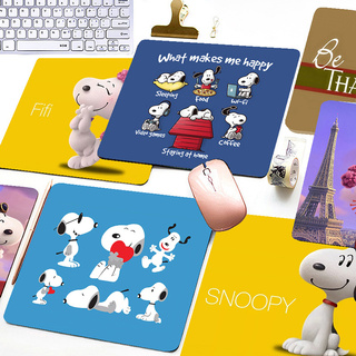 de dibujos animados snoopy impreso alfombrilla de ratón juego de oficina hogar multimedia ordenador teclado antideslizante ratón