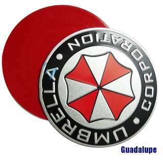 (Guadalupe) 3D aleación de aluminio paraguas Corporation Resident Evil pegatinas decoraciones insignia (2)