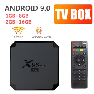 New X96 Mini 5G+2.4G WiFi Dual Frequency IPTV Box Android 9.0 TV Box Smart IP TV Set Top Box