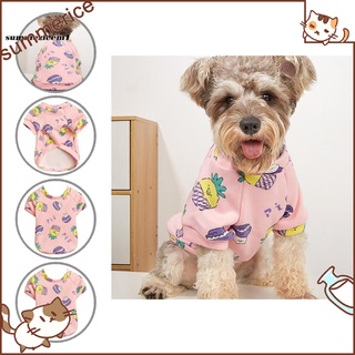 [disponible en inventario] ropa de invierno para perro rosa/ropa de punto de dos patas/suéter transpirable para gato
