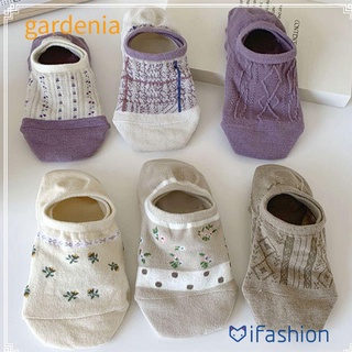 Gardenia calcetines cortos De algodón suaves transpirables cómodos para mujer/hombre/verano