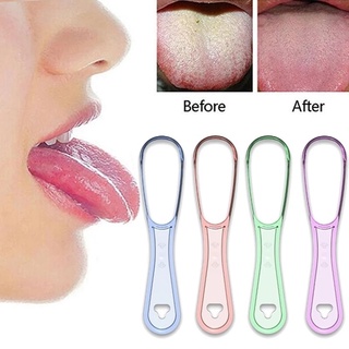 [ destacado ]New Fashion Tongue Cleaner/British Hand Scraper Silicone Brush with Handle Oral Hygiene Dental Care Cleaning / Personal Health Care Tools