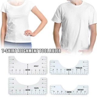 4 unids/set camiseta htv vinilo alineación regla herramienta de costura alineación u3h2 (7)