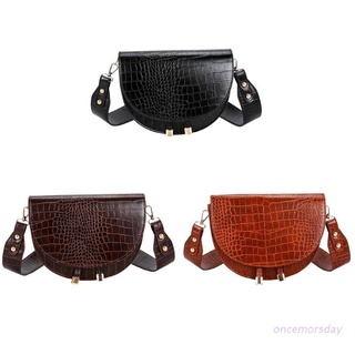 once Women Ladies Crocodile Pattern Crossbody PU Leather Shoulder Bag Tote Purse Handbag Satchel