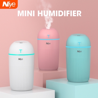 Niye humidificador de aire de gran capacidad 400ML difusor de aroma rociador purificador de aire LED atomizador (1)