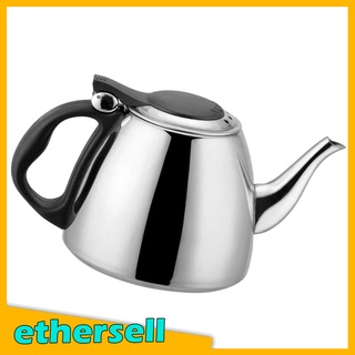 [ethersell] tetera de acero inoxidable para té, restaurante, cocina, tetera, 1,2 l