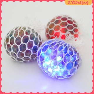 Bolas de exprimir luz LED brillo adulto niños ansiedad Relax sensorial juguete regalo