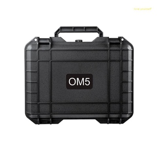 [JJ] Handheld Gimbal Storage Box Bag Waterproof Suitcase Explosion-proof Travel Carrying Case Pouch Organizer Compatible with OM5 PTZ
