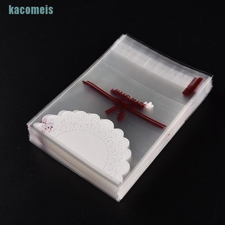 Kac 100 piezas Mochila De encaje blanca con autoadhesivo/Mochila De regalo/cumpleaños/Celular Bfg (5)