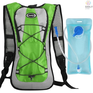 [*nuevo*] mochila de hidratación deportiva al aire libre para acampar, senderismo, escalada, correr, deportes, mochila con vejiga de agua de 2 l