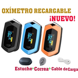 OXIMETRO RECARGABLE USB + ESTUCHE