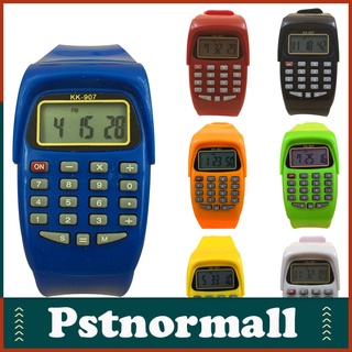 <wholesale> niños deportes Digital cuadrado reloj de pulsera calculadora herramienta de examen niños regalo