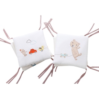 king 6 piezas de bebé de algodón suave cuna parachoques cama recién nacido cuna protector almohadas bebé cojín colchón infantil ropa de cama (7)