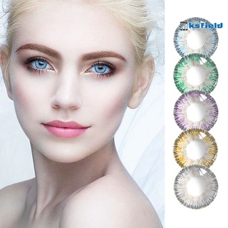 virginia 1 par de lentes de contacto Unisex de color Natural de 0 grados ojos grandes lentes de contacto cosméticos