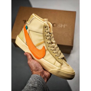 OFF-WHITE X NIKE BLAZER MID "Grim Reaper" high casual shoes men and women