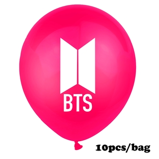 BTS tema fiesta de cumpleaños decoración conjunto bandera pastel Topper globo BTS Fans ejército novia fiesta de cumpleaños necesidades recomendar (4)