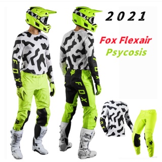 2021 fox flexair psycosis Negro Leopardo motocross gear set tld mx kits jersey Y Pantalones