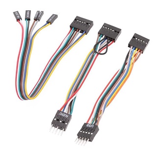 3pcs adecuado para Lenovo placas base con chasis ordinario transferencia de cableado cable USB cable de audio cable de tres piezas conjunto