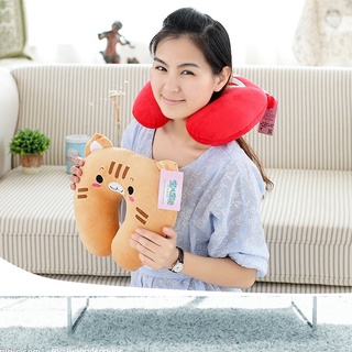 juego de almohada de peluche en forma de u para cintura lumbar/almohada para el hogar/oficina