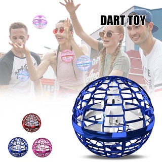 mini pelota voladora juguete con luz rgb incorporada diseño controlado a mano fácil operación potrtable durable para adultos niños