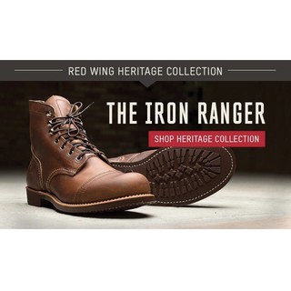 r.e.d w.i.n.g zapato hierro ranger 8111 kasut red wing 8111 kasut kulit redwing