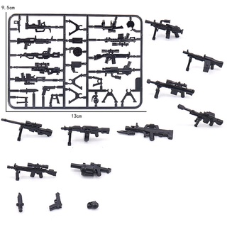 Lego Militar Compatible SWAT Armas Ciudad Soldado Policía Accesorios MOC Bloque De Construcción Juguetes (2)
