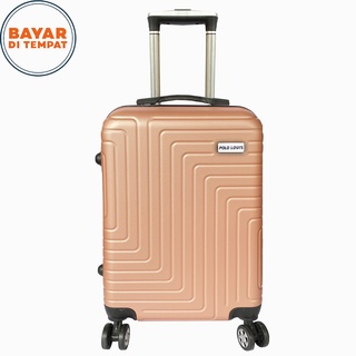 3.3 venta de moda!! Travel FAIR ABS Polo LOUIS maleta rígida modelo oficial de 20 pulgadas garantía de maleta de viaje - oro rosa #Pl123 (1)