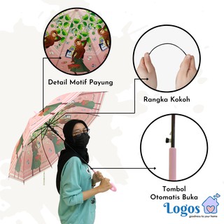 Tabasa paraguas palos coreano niña hermoso paraguas