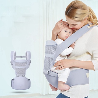 bebé cinturón trasero cintura taburete delantero sosteniendo tipo multifuncional cuatro estaciones general asiento del bebé taburete bolsa trasera rosa (3)