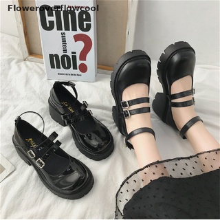 coolday de las mujeres de la pu zapatos de tacón alto lolita universidad estudiantes de estilo japonés zapatos retro negro tacones altos mary jane zapatos calientes