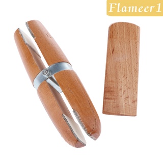 [FLAMEER1] Joyeros de madera anillo abrazadera madera joyería fabricación de herramientas soporte de 19 x 5 cm