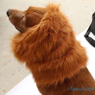 Mascota disfraz de león melena peluca para perro Festival Fancy Dress Up -97251