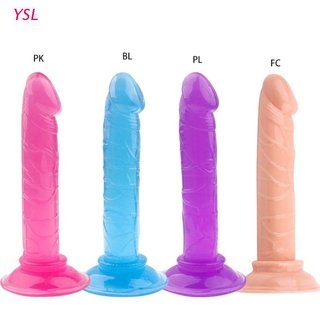 YSL Realistic Dildo Sex Toy with Suction Cup Penis G-spot Anal Plug for Adult Women Men