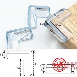 4Pcs Child Safety Anti-collision Angle Thick Table Corner Baby Glass Protection K1G6
