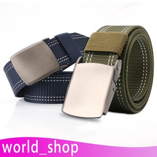 [worldshop] cinturón de cintura militar masculino cinturón web cintura jeans accesorios 120 cm verde (8)