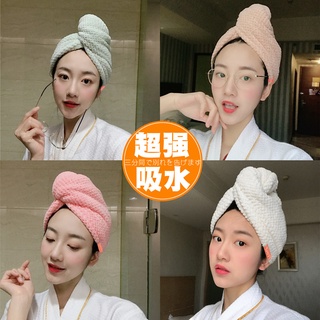 Gorro absorbente súper fuerte de secado rápido para mujer de doble capa de pelo seco japonés 2021