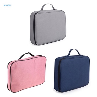 winter Document Ticket Bag Waterproof Large Capacity Compartments Certificates Files Organizer for Home Office Travel