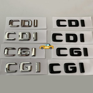 Adhesivo trasero de coche abs para Mercedes Benz W203 W204 W210 W211 SLS GLK W124 W168 letra CGI CDI Auto 3D alfabeto número tronco emblema de la insignia
