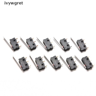 ivywgret 10pcs tact switch kw11-3z 5a 250v microswitch 3pin hebilla mx