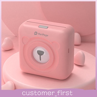Mini HD Wireless Mobile Instant Photo Paper Printer Bluetooth Compatible with iOS Android Devices Pink