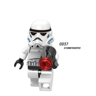 Minifiguras Lego Star Wars Imperial Stormtrooper Jedi Master bloques de construcción juguetes (6)