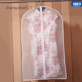 popular plástico transparente a prueba de polvo cubierta de tela traje/vestido ropa cremallera bolsa percha