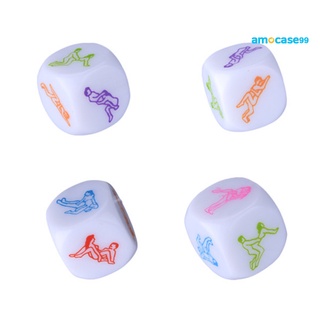 amocase99 1 Pc Adult Game Bedroom 6 Sex Love Postures Flirt Erotic Role Play Funny Toy Dice