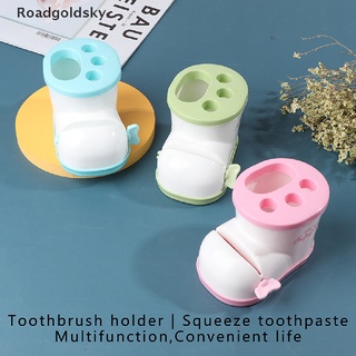 roadgoldsky - dispensador de pasta de dientes, dispensador de cepillo de dientes, soporte de almacenamiento wdsk