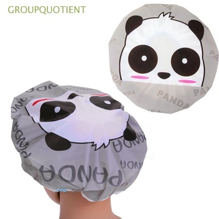 GROUPQUOTIENT Fashion Cartoon Turban Cute Hair Wrapped Towel Shower Cap Waterproof Scalable Multi-Styles for Bathroom Girl Shower Supplies Quickly Dry Hair Shower Hat